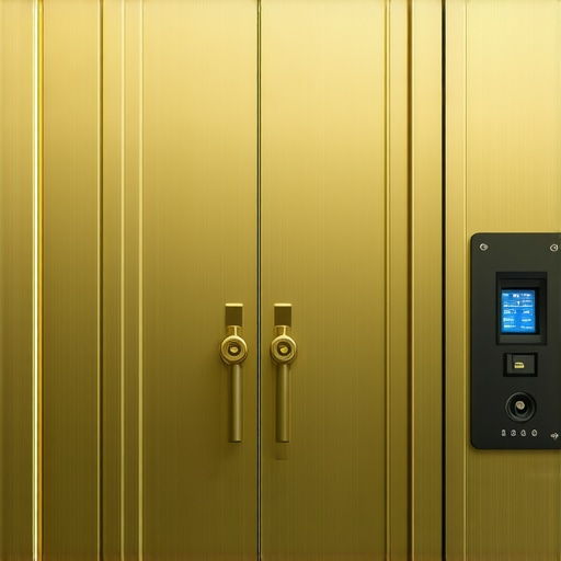 State-of-the-art gold storage vault with biometric security