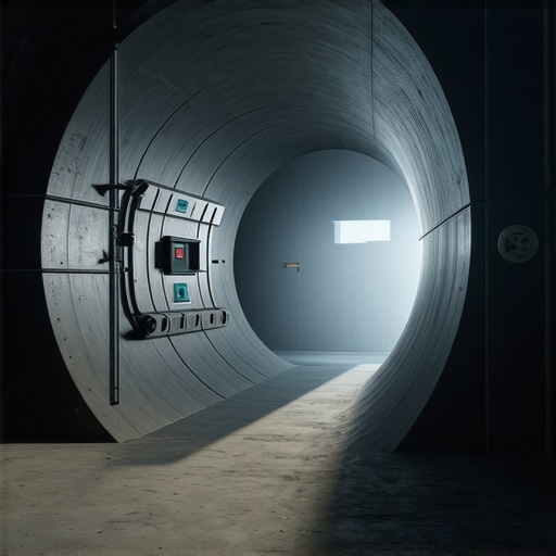 Secured Underground Gold Vault Underground vault with biometric access controls and geological stability features.