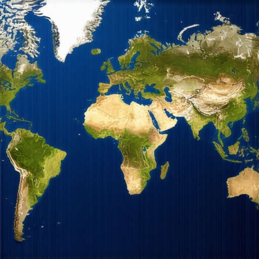 Map showing multiple secure gold vaults in different countries to illustrate diversification.