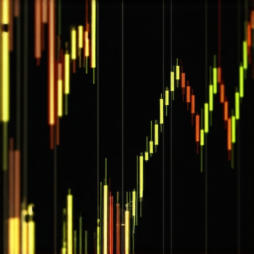Gold price charts showing technical indicators with trend signals