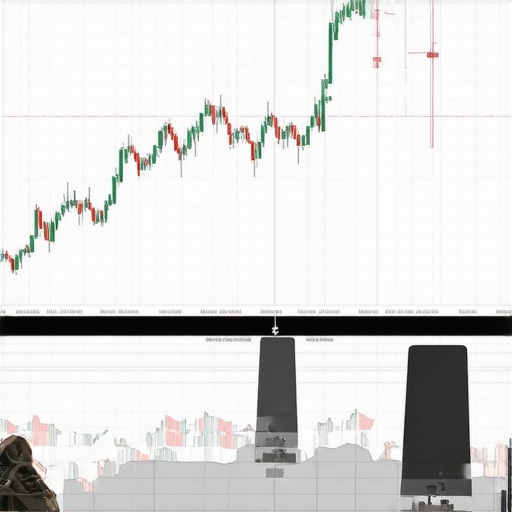 Investor analyzing gold market charts with technical analysis tools.