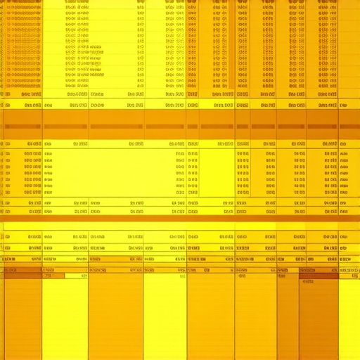 Detailed image showing bid and ask layers in gold trading order book for market analysis