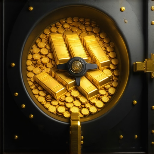 Vault with gold bars representing secure physical gold storage