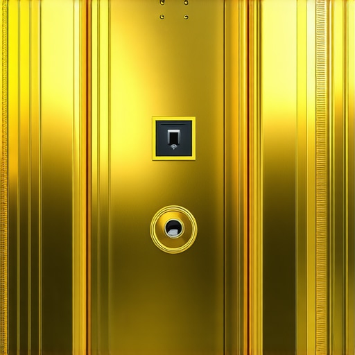 Secure gold vault with biometric access and surveillance system